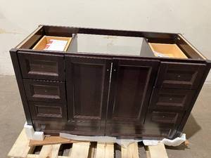 lot 11 image: Home Decorators Claxby 48 in. W x 34 in H x 22 in. D Bath Vanity Cabinet
