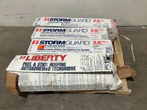 lot 9 image: LOT OF 4. GAF LIBERTY SBS Self-Adhering Cap Sheet