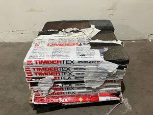 lot 10 image: LOT OF 25. GAF Timbertex Charcoal Double-Layer Hip and Ridge Cap Roofing Shingles
