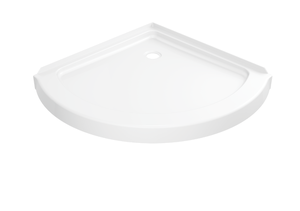lot 17 image: 38 OPP Round Shower Base In High Gloss White