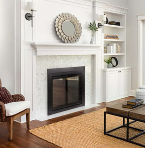 lot 21 image: Pleasant Hearth Ascot Large Glass Fireplace Doors
