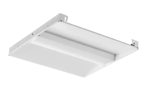 lot 45 image: LOT of 2. 2 ft. x 2 ft. 64-Watt Equivalent White Integrated LED 4000 Lumens 4000K Center Basket Troffer