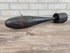 lot 179 image: Vintage Military 25# Practice Bomb - Approx. 22.5 Long