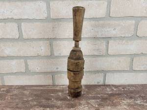 lot 181 image: Antique Wood Wine Corker - Approx. 11 Tall