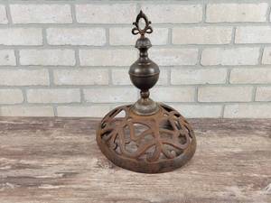 lot 188 image: Antique Cast Iron  Steel Stove Finial - Approx. 14 Tall