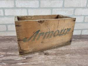 Vintage Armour Corned Beef Crate - Approx. 14 x 8 x 7