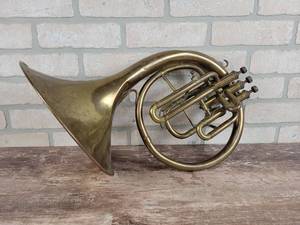 Vintage Brass Lafayette French Horn - Made in France - Approx. 16 x 16