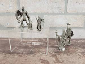 (6) Vintage Pewter Fantasy Figures - Tallest is Approx. 3