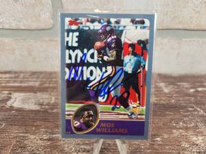 Topps Moe Williams Autographed Football Card - Minnesota Vikings