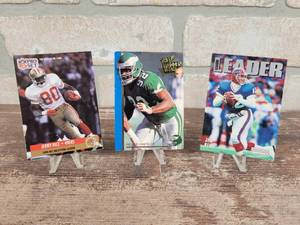 Jerry Rice, Jim Kelly and Reggie White Football Cards