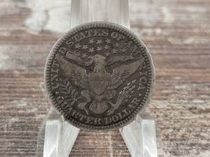 1905 Philadelphia US Barber Quarter - 90% Silver