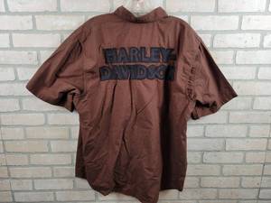 Genuine Harley Davidson Short Sleeve Button Shirt - Size XL