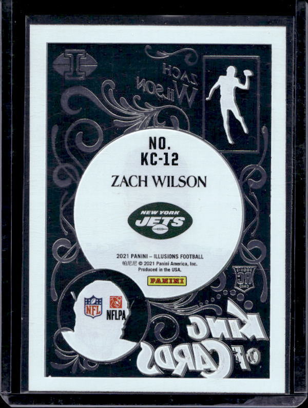 2021 Illusions King of Cards Zach Wilson Rookie #KC-12