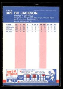 1987 Fleer Bo Jackson Rookie #369