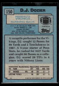 1988 Topps D.J. Dozier Rookie #150