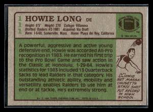 1984 Topps Howie Long Rookie #111