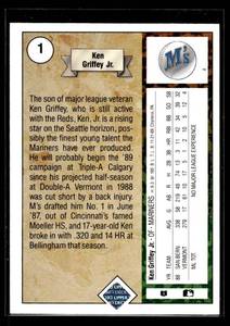 1989 Upper Deck Ken Griffey Jr. Rookie #1