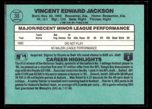 1986 Donruss The Rookies Bo Jackson Rookie #38
