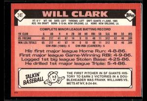 1986 Topps Traded Will Clark Rookie #24T
