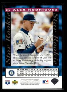 1995 Upper Deck Star Rookie Alex Rodriguez #215