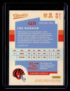 2020 Classics Joe Burrow Rookie #CL1