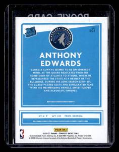 2020 Donruss Rated Rookie Anthony Edwards Rookie #201