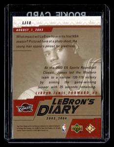 2003 Upper Deck LeBrons Diary LeBron James Rookie #LJ10
