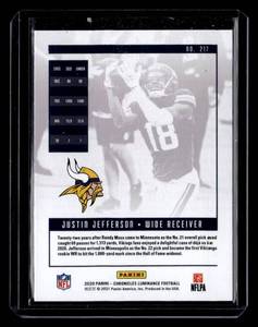 2020 Luminance Justin Jefferson Rookie #217