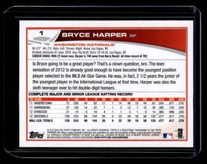 2013 Topps Rookie Cup Bryce Harper #1