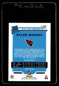 2019 Donruss Rated Rookie Kyler Murray Rookie #302