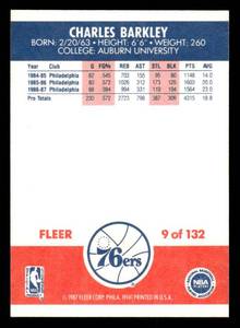 1987 Fleer Charles Barkley #9