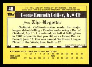 1990 Topps Ken Griffey Jr. Major League Debut #46