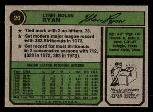 1974 Topps Nolan Ryan #20