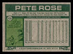 1977 Topps All Star Pete Rose #450