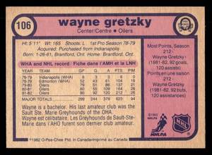 1982 O-PEE-CHEE Wayne Gretzky #106