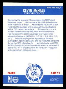 1987 Fleer All Star Sticker Kevin McHale #5