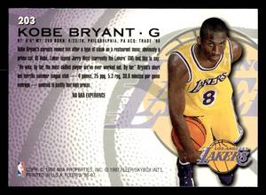 1996 Fleer Kobe Bryant Rookie #203