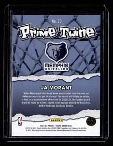 2021 NBA Hoops Prime Twine JA Morant #23