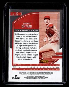 2022 Absolute Blue Shohei Ohtani #26 Serial #051149