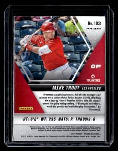 2021 Prizm Silver Green Mike Trout #103
