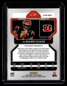 2021 Prizm Red White & Blue JaMarr Chase Rookie #337