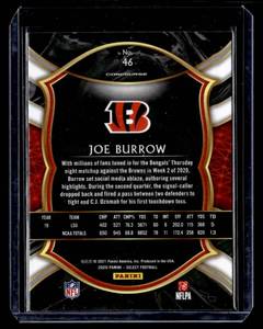 2020 Select Concourse Joe Burrow Rookie #46