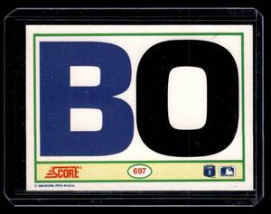 1990 Score Black & White Bo Jackson #697 Iconic Card