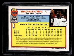1992 Topps Shaquille ONeal Rookie #362