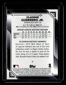 2019 Bowman Platinum Short Print Vladimir Guerrero Jr. Rookie #27