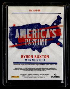 2022 Americas Pasttime Byron Buxton Jersey with Pinstripe Card