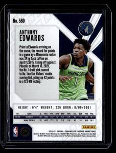 2020 Panini Phoenix Anthony Edwards Rookie #580