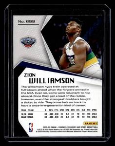 2019 Rookies & Stars Zion Williamson Rookie #699
