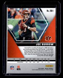 2020 Mosaic NFL Debut Joe Burrow Rookie #261