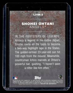 2018 Topps Legends in the Making Blue Shohei Ohtani Rookie #LITM-2